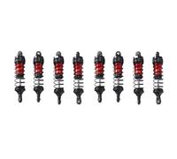 Per Wltoys 144001 144010 124007 124016 124017 124019 RC Car Upgrade Parts Rosso AS96 8 Pezzi Ammortizzatore Anteriore E Posteriore In Metallo RC Ammortizzatore