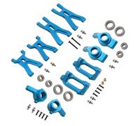 Per Wltoys 184011 A949 A959 A969 A979 K929 1/18 RC Aggiornamento Metallo Forcellone Anteriore Posteriore Base Tazza Dello Sterzo Con Parti Ricambio Cuscinetto Accessori aggiornamento RC(Blue)