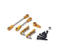Per WLtoys 284131 K969 K979 K989 K999 P929 P939 1/28 Braccio Servo Sterzo In Metallo 28t Kit Ricambi Auto RC Accessori Sostituzione E Utilizzo Rc Asta di Trazione(Yellow)