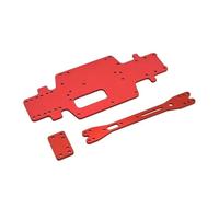 Per Wltoys 284131 K969 K979 K989 P929 1/28 Metallo Per Piastra Inferiore Del Telaio E Piastra Del Secondo Pavimento RC Parti Di Aggiornamento Per Auto RC Cingolato Telaio(Red)