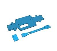 Per Wltoys 284131 K969 K979 K989 P929 1/28 Metallo Per Piastra Inferiore Del Telaio E Piastra Del Secondo Pavimento RC Parti Di Aggiornamento Per Auto RC Cingolato Telaio(Blue)