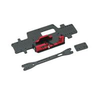 Per Wltoys K989 K969 284131 284010 284161 1/28 RC Remote Control Car Per Universal PO Accessori In Fibra Di Carbonio Per Telaio Accessorio Per Auto RC(Red)
