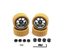 Per WLtoys Per WPL Per MN Modello LC 1/18 1/16 1/12 Pneumatici Per Ruote Metallo Fantastici Pneumatici Multicolore Per Auto RC Parti Aggiornamento Accessori Sostituzione Accessori Dedicati Rc(Yellow)