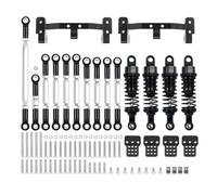 Per WPL 1/16 C14 C24 1/12 Per MN D90 MN91 MN96 Per MN98 99S Supporto Per Barra Collegamento Del Telaio Per Ammortizzatori Set Ricambi Per Auto RC Biella RC(Black)