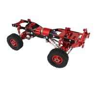 Per WPL C14 C24 1/16 Telaio Assemblato In Metallo Per Telaio Assale Cambio Tirante Set Parti Accessori Completo Aggiornamento RC Auto RC Cingolato Telaio(Red)