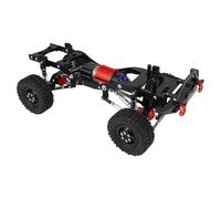 Per WPL C14 C24 1/16 Telaio Assemblato In Metallo Per Telaio Asse Cambio Set Di Tiranti Accessori Completi Per L'aggiornamento Dell'auto RC RC Cingolato Telaio(Black)