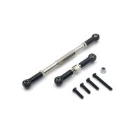 Per WPL C14 C24 B14 B16 B24 B36 Per HengLong Per FeiYu Per JJRC Asta Di Sterzo Dell'asse Anteriore In Metallo Ricambi E Accessori Per Auto RC Aggiornamenti Sostituzione Accessorio Per Auto RC(Black)