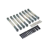 Per WPL C14 C24 B14 B24 Per HengLong Per FeiYu Per JJRC Aggiorna 8 Pezzi Di Tiranti Regolabili In Metallo RC Per Auto Accessoires Rc(Gray)