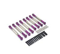 Per WPL C14 C24 B14 B24 Per HengLong Per FeiYu Per JJRC Aggiorna 8 Pezzi Di Tiranti Regolabili In Metallo RC Per Auto Accessori RC(Purple)
