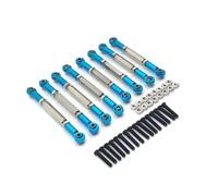 Per WPL C14 C24 B14 B24 Per HengLong Per FeiYu Per JJRC Aggiorna 8 Pezzi Di Tiranti Regolabili In Metallo RC Per Auto Accessori RC(Blue)