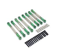 Per WPL C14 C24 B14 B24 Per HengLong Per FeiYu Per JJRC Aggiorna 8 Pezzi Di Tiranti Regolabili In Metallo RC Per Auto Parti Modificate Rc(Green)