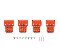 Per WPL C14 C24 C34 C44 C54 4 Pezzi Staffa Montaggio Ammortizzatore Regolabile In Metallo Estensore Accessori Aggiornamento Auto RC Per Seat Parti Di Auto Rc(Red)