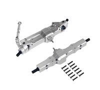 Per WPL C14 C24 Per Feiyu Per JJRC 1/16 Metal Bridge Total Remote Control Car Upgrade Parti Modificate Modello Riparazione Accessorio Ricambi Assi RC(Silver)