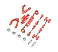 Per WPL D12 1/10 Tazza Di Sterzo In Metallo Per Su E Giù Per Braccio Oscillante Per Blocco Scorrevole Del Sedile RC Auto Veicoli Cingolati Parti Accessori Sostituzione Rc Car Fuso A Snodo(Red)