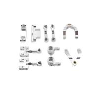 Per WPL D12 CNC In Metallo Superiore Inferiore Per Braccio Oscillante Sterzo Giunto Sferico Accessori Set RC Auto Parti E Accessori Aggiornamenti Sostituzione Rc Asta di Trazione(Silver)