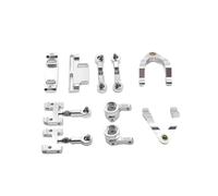 Per WPL D12 CNC Metallo Superiore Inferiore Braccio Oscillante Giunto Sferico Tazza Sterzo Set RC Auto Parti Accessori Veicoli Cingolati Aggiornamento Sostituzione Uso Accessori auto RC(Silver)