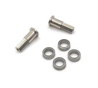 Per WPL Per D12 1/10 Aggiornato Metallo 6.3x9.5x3.17mm Cuscinetto Asse Anteriore Tazza RC Auto Modifiche Parti Accessori RC Modifiche Modelli(Silver)