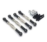 Per WPL Per MN Per FeiYu Per HengLong Per JJRC C14 C24 B14 B24 D90 D91 D96 99S Aggiornamento In Metallo 4PCS Tirante Regolabile RC Parti Automobili RC Componenti(Black)