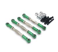 Per WPL Per MN Per FeiYu Per HengLong Per JJRC C14 C24 B14 B24 D90 D91 D96 99S Aggiornamento In Metallo 4PCS Tirante Regolabile RC Parti Automobili RC Componenti(Green)