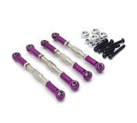 Per WPL Per MN Per FeiYu Per HengLong Per JJRC C14 C24 B14 B24 D90 D91 D96 99S Aggiornamento In Metallo 4PCS Tirante Regolabile RC Parti Automobili RC Componenti(PURPLE)