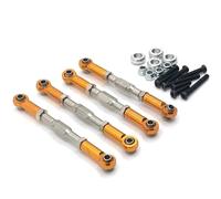 Per WPL Per MN Per FeiYu Per HengLong Per JJRC C14 C24 B14 B24 D90 D91 D96 99S Aggiornamento In Metallo 4PCS Tirante Regolabile RC Parti Automobili RC Componenti(Yellow)