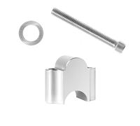 Per WR250F WR400F WR426F YZ250F Per Suzuki Universale 1 Paio Di Morsetti Per Manubrio Da 28 Mm E 1/8" Per Moto Rialzo Manubrio Moto(Chrome 28mm)
