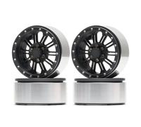 Per Wraith Per HPI Per YETI Per Axial Per SCX10 Per Traxxas Per TRX6 Per Tamiya 1/10 Beadlock Ruote Rim Hub RC Per Rock Crawler Cerchi RC(Gray)