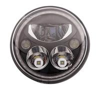 Per Wrangler Gruppo Ottico Per Motocicletta Fari Da 7" 55w Rotondi Modificati Faro Del Motociclo(Nero)