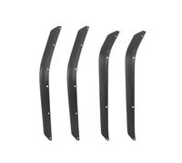 PER Wrangler JK 2007-2017 Estensione PARAfanghi Anteriori 4 Pezzi | Paraspruzzi Auto Protezione Ruota Più Ampia Con Ampliamento Bagliore Nero In ABS Posteriori Guardafango Auto