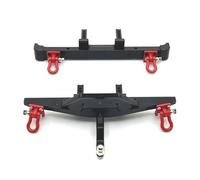 Per Wrangler Per MN128 1/12 RC Crawler Car Paraurti Anteriore E Posteriore Bull Bar Protezioni Parti Di Aggiornamento Modello Di Camion Per Buggy Accessori(Black,Front Rear)