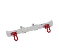 Per Wrangler Per MN128 1/12 RC Crawler Car Paraurti Anteriore E Posteriore Bull Bar Protezioni Parti Di Aggiornamento Modello Di Camion Per Buggy Accessori(Silver,Rear)