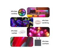 Per WS2811 WS2812B LED TTL Amplificatore di Segnale Controller Ripetitore per 4 Pin RGB Indirizzabile LED Striscia Luminosa DC5-24V