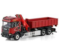 per WSI per Scania G Normale CG17N RIGED Truck con HOOKLIFT System 6X4 con per PALFINGER PK 370 TEC per Premium Line 1:50 Truck Pre-Built Model