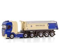 per WSI per Scania R CR20N normale 6X4 ribaltabile rimorchio - 3 assi per Van Dalen Sloop en Asbest BV 1:50 modello precostruito