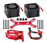 Per X-Maxx 6S 8S Per Arrma Per Kraton Per Outcast 1/5 Doppia Ventola Raffreddamento 4985 1717 Kit Dissipatore Calore Del Motore RC Auto Aggiornamento Accessori RC