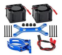 Per X-Maxx 6S 8S Per Arrma Per Kraton Per Outcast 1/5 Doppia Ventola Raffreddamento 4985 1717 Kit Dissipatore Calore Del Motore RC Auto Aggiornamento Accessori RC