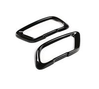 Per X5 G05 X6 G06 X7 G07 2019-2021 Auto Coda Gola Cornice Decorativa Coda Silenziatore Tubo Di Scarico Copertura Di Uscita(Bright black)