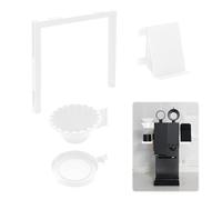 Per xBloom Studio - Scaffale per caffettiera con versamento automatico e accessori per tazza filtrante, supporto per telefono destro bianco