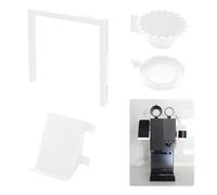 Per xBloom Studio - Scaffale per caffettiera con versamento automatico e accessori per tazza filtrante, supporto per telefono bianco sinistro