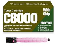 Per Xerox 106R04050 106R04051 106R04052 106R04053 Cartucce toner con chip Compatibili per Xerox Versalink C8000 Stampanti ad alta resa,Magenta-C8000