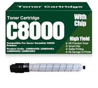 Per Xerox C8000 Nero Giallo Magenta Ciano Cartucce di toner 106R04050 106R04051 106R04052 106R04053 Toner compatibile ad alta capacità per Xerox Versalink C8000 Stampanti,Black-C8000
