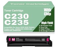 Per Xerox Cartucce di toner Nero Giallo Magenta Ciano con chip compatibili 006R04383 006R04384 006R04385 006R04386 toner a colori ad alta capacità per Xerox C235 C230,Magenta-C230