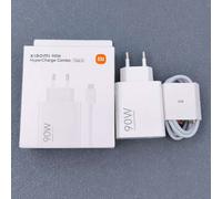 Per Xiaomi 90W GaN EU HyperCharge Turbo Adattatore di ricarica rapida combinato con cavo 1M 6A per Mi 15 14 13 12 11 pro Ultra POCO X6 X5