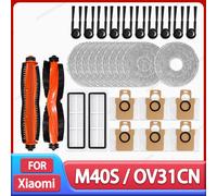 Per Xiaomi Norma Mijia M40S/OV31CN Robot Aspirapolvere Accessori Spazzola Principale Spazzola Laterale Filtro Hepa Mop Panno Sacchetto di Polvere Parti di Ricambio