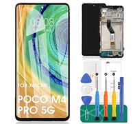 per Xiaomi Poco M4 PRO 5G Schermo LCD per Redmi Note 11T 5G Display LCD per Redmi Note 11S 5G Display Touch per Xiaomi Redmi Note 11 Cina 5GDigitizer Assemblaggio Kit di Riparazione (Nero)