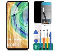 per Xiaomi Redmi Note 9 Sostituzione dello Schermo per Redmi Note 9 LCD Display per Redmi Note 10X 4G Touch Screen per Redmi 10X 4G digitalizzatore Assembly M2003J15SG Kit di Riparazione (Nero)