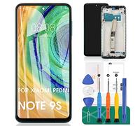 Per Xiaomi Redmi Note 9s sostituzione dello schermo per Redmi Note 9 Pro LCD Didsplay per Redmi Note 9 Pro Max Digitizer Assembly Per Xiaomi Note 10 Lite Touch Screen (con cornice, verde)