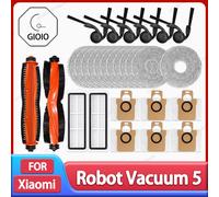 Per Xiaomi Robot Aspirapolvere 5 / OV31GL Accessori per la pulizia Spazzola principale Spazzola laterale Filtro Hepa Mop Panno Sacchetto per la polvere Parti di ricambio