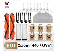 Per Xiaomi Robot Aspirapolvere H40 / OV51 Accessori Spazzola laterale principale Mop Panno Filtro HEPA Sacchetto per la polvere Pezzi di ricambio di ricambio