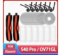 Per Xiaomi S40 Pro / OV71GL Robot Aspirapolvere Parti Accessori Spazzola Principale Spazzola Laterale Filtro Hepa Mop Panno di Ricambio di Ricambio